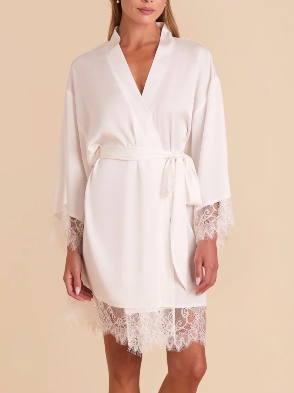 Birdy Grey Claudette bridal white robe